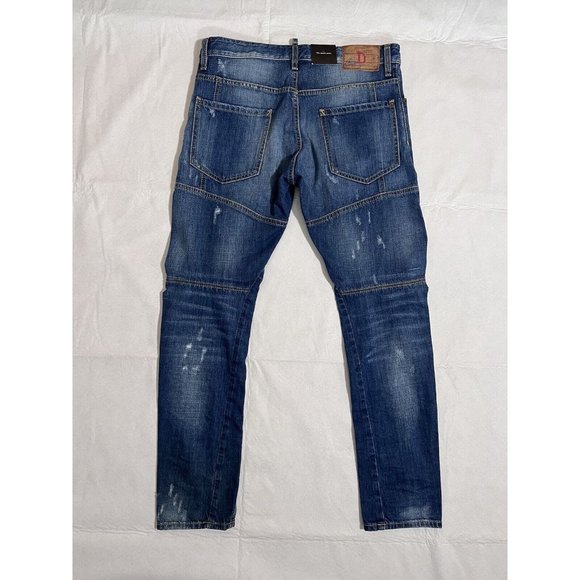 DSQUARED2 Mens Tidy Biker Jeans IT48 W34 Denim S71LA0892S30309470 NWT - Picture 12 of 16